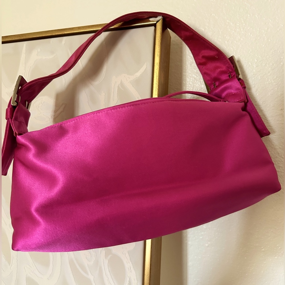 Satin rhinestone mini bag / evening bag
